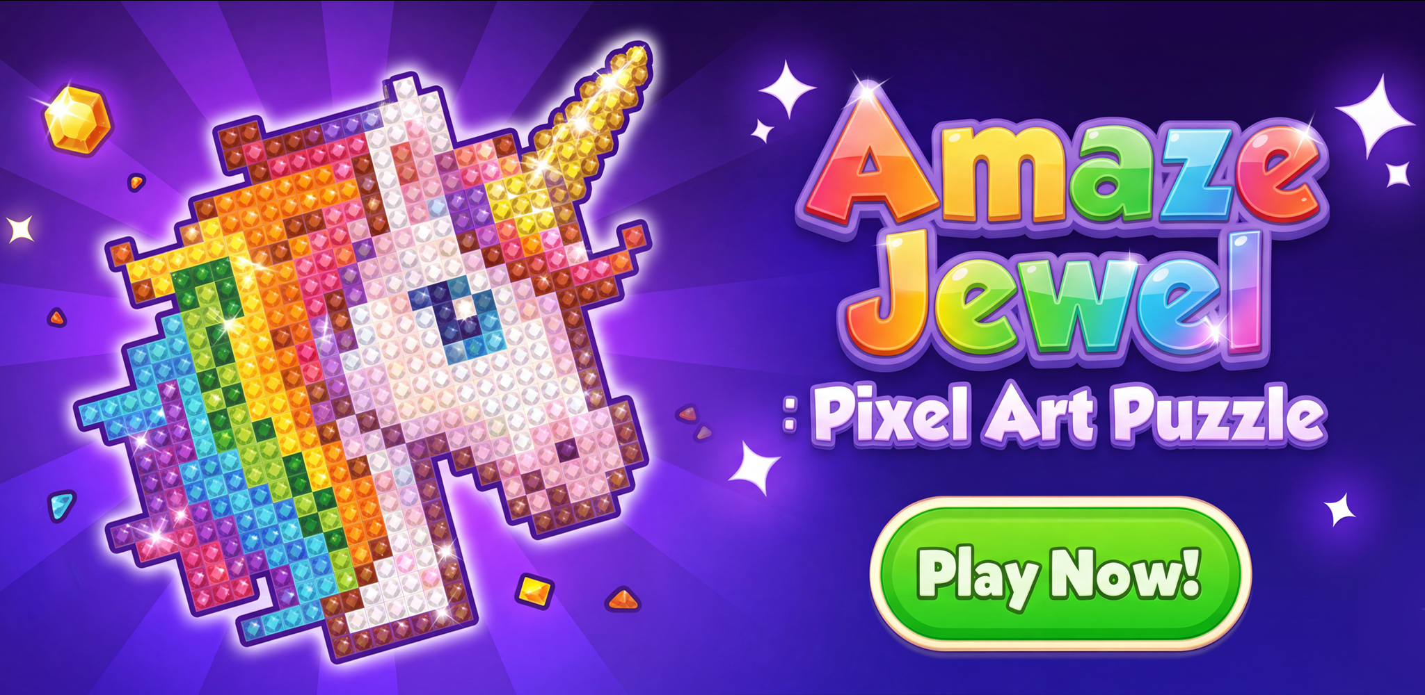 Amaze Jewel : Pixel Art Puzzle